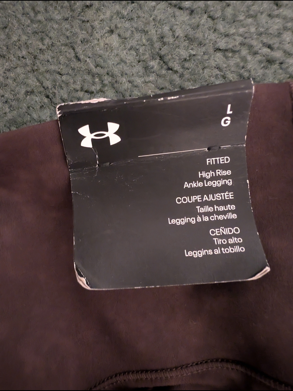 NWT Under Armour Meridian Suede Effect Leggings - Picture 5 of 9